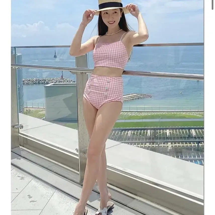 [BUNJANG] Blanc &amp; Eclare Jessica Blue Swimsuit Size 2 / 제시카 블랑앤에클레어 수영복(하늘색)