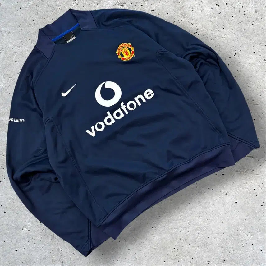 [BUNJANG] Manchester United Nike 05-06 Borderphone Sweatshirt / [L] 05-06 맨체스터 유나이티드 나이키 보더폰 맨투맨