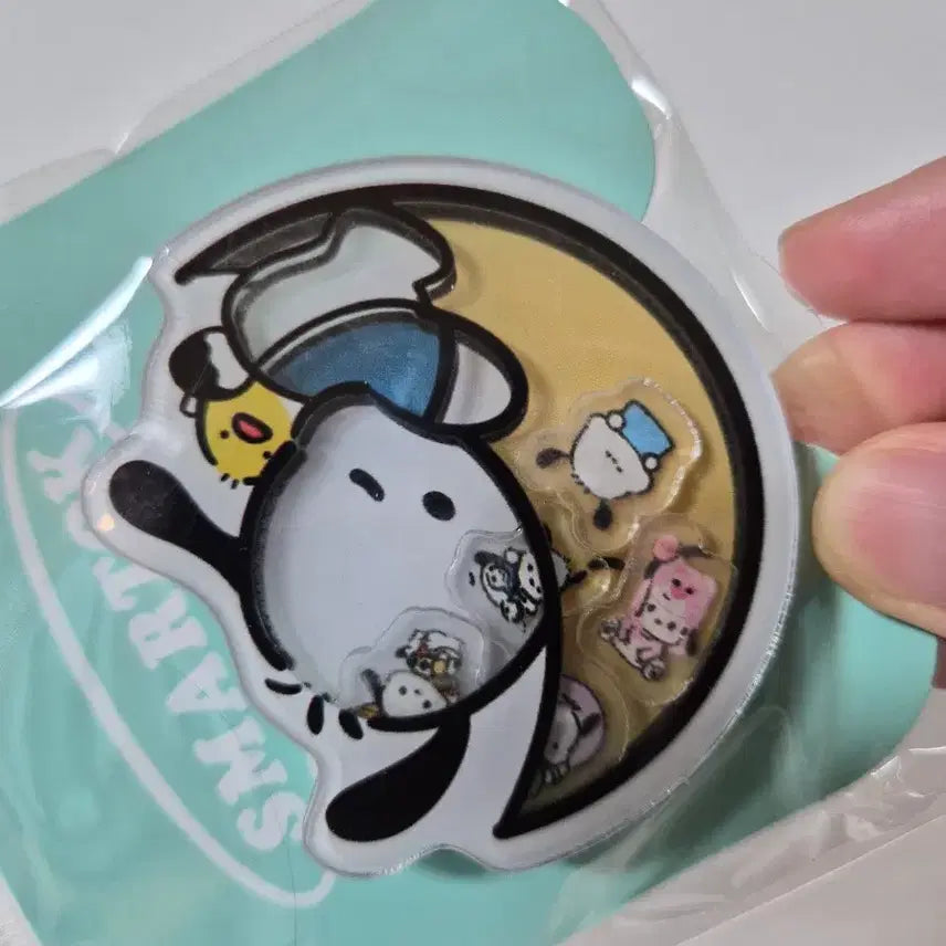 [BUNJANG] Sanrio Pochacco Moon Shaker Grip Tok / 포차코 달 쉐이커 그립톡