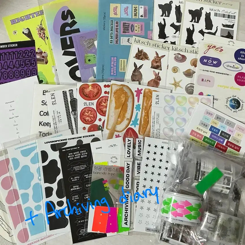 [BUNJANG] Scrapbooking Deco Set with Glen Kiescut Sampler / 스크랩다꾸 세트(+ 글렌 키스컷 20종 맛보기 띵)