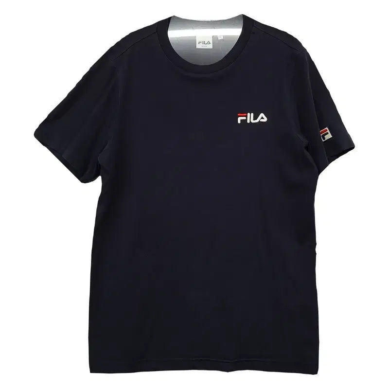 [BUNJANG] Fila Black Logo Short Sleeve T-Shirt Medium / 휠라 블랙 로고 반팔티 MEDIUM