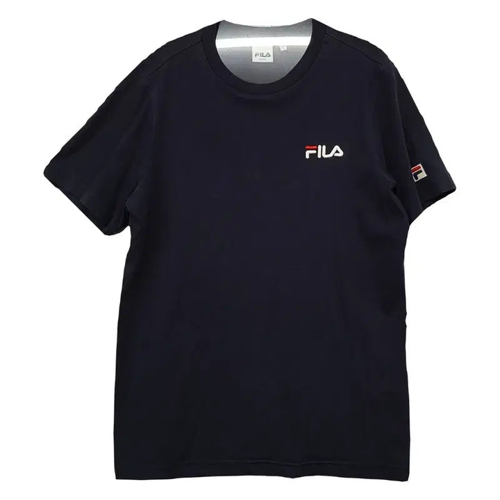 [BUNJANG] Fila Black Logo Short Sleeve T-Shirt Medium / 휠라 블랙 로고 반팔티 MEDIUM