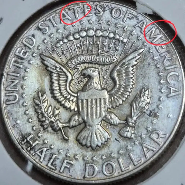 [BUNJANG] 1965 P Mint John F. Kennedy 40% Silver Coin / 1965년 p존 F. 케네디. 은화40% 다이칲 에러