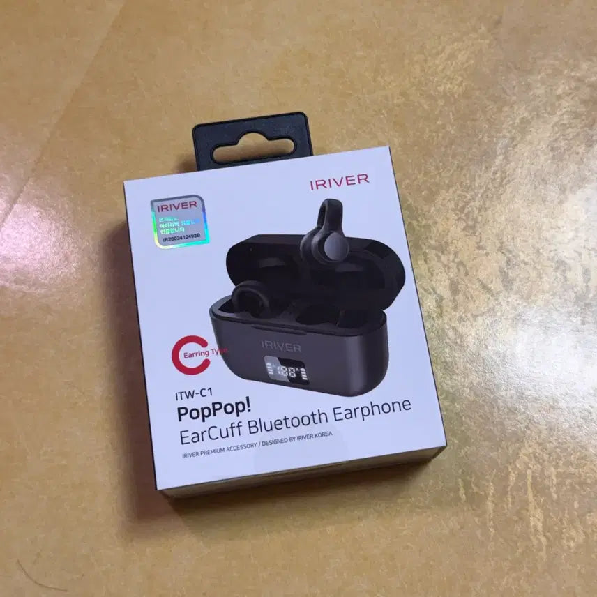 [BUNJANG] iRiver ITW-C1 Open-Type Wireless Ear Cuff Bluetooth Earphones Black / 아이리버 ITW-C1 오픈타입 무선 이어커프 귀찌형 블루투스 이어폰 블랙
