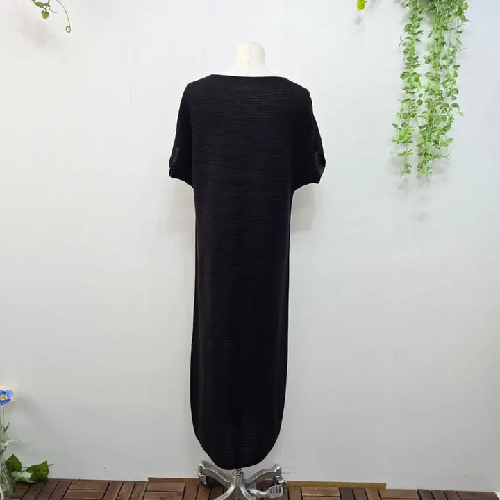 [BUNJANG] Vera Wang Cotton Blend Knit Long Dress / 베라왕 코튼 블랜드 니트 롱 원피스