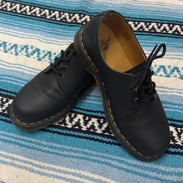[BUNJANG] Dr. Martens 1461 3-Eye Black Smooth Leather Shoes UK 8 / 닥터마틴 1461 3홀 블랙 스무스 UK8