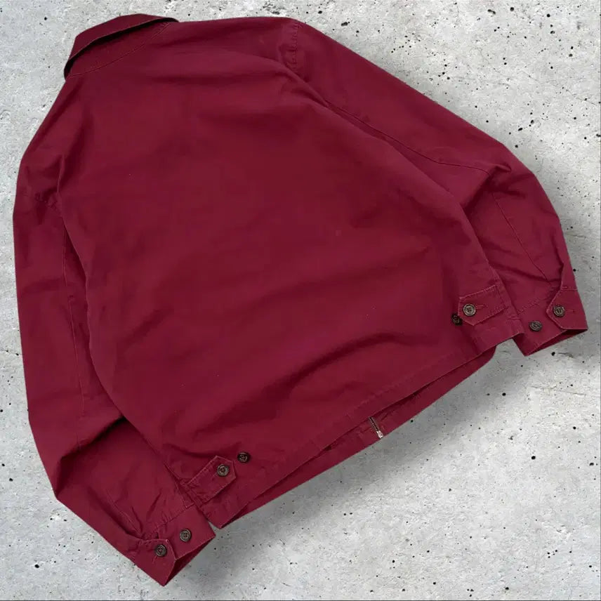 [BUNJANG] Polo Ralph Lauren Cotton Zip-Up Jacket Red Burgundy L / [L] 폴로 랄프로렌 코튼 집업 자켓 레드 버건디