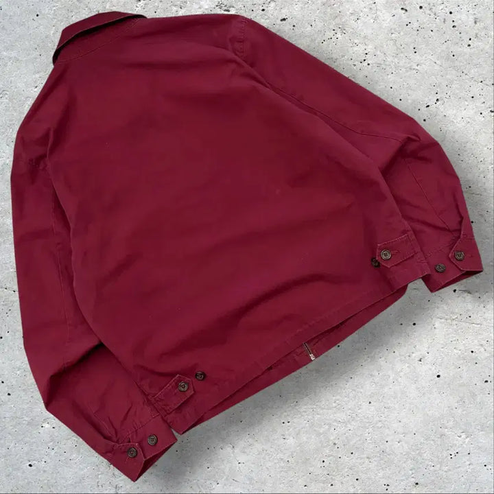 [BUNJANG] Polo Ralph Lauren Cotton Zip-Up Jacket Red Burgundy L / [L] 폴로 랄프로렌 코튼 집업 자켓 레드 버건디