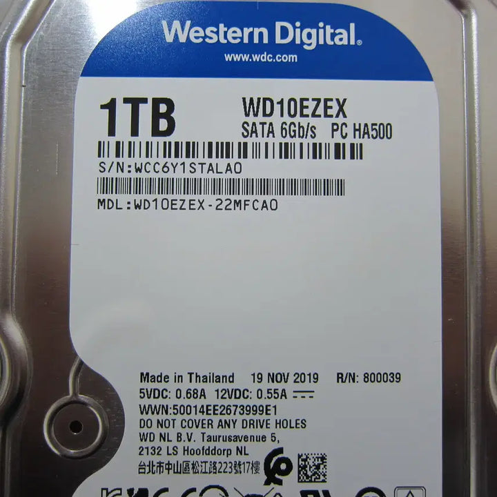 [BUNJANG] WD Blue 7200 RPM 64MB Cache 1TB Desktop Hard Drive (WD10EZEX) / WD 하드디스크 Blue 7200/64M (1TB, WD10EZEX)