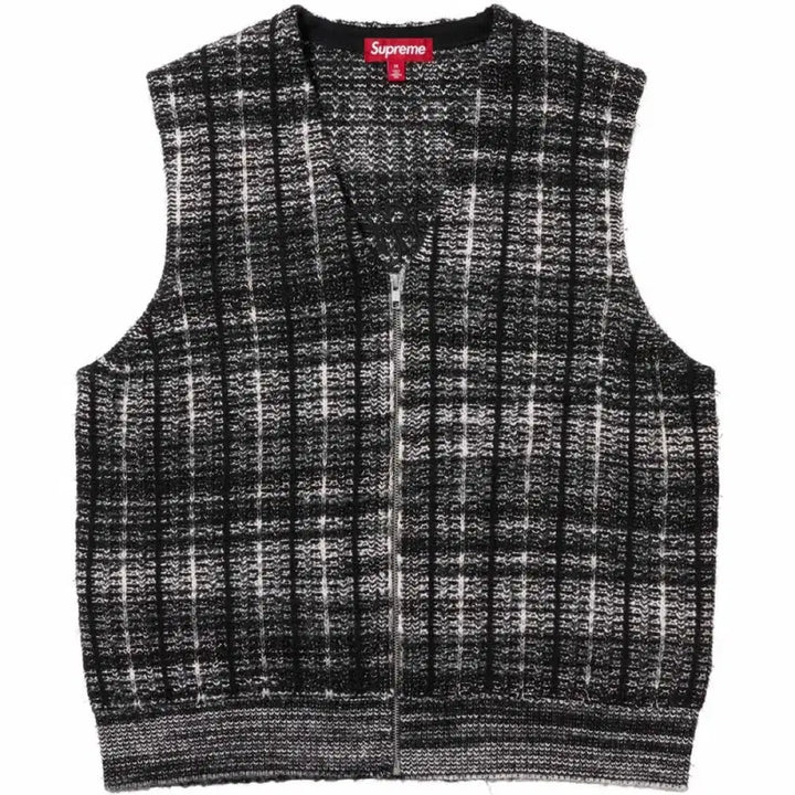 [BUNJANG] Supreme Speckle Zip-Up Sweater Vest - Black (M) / [M] 슈프림 스페클 집업 스웨터 베스트