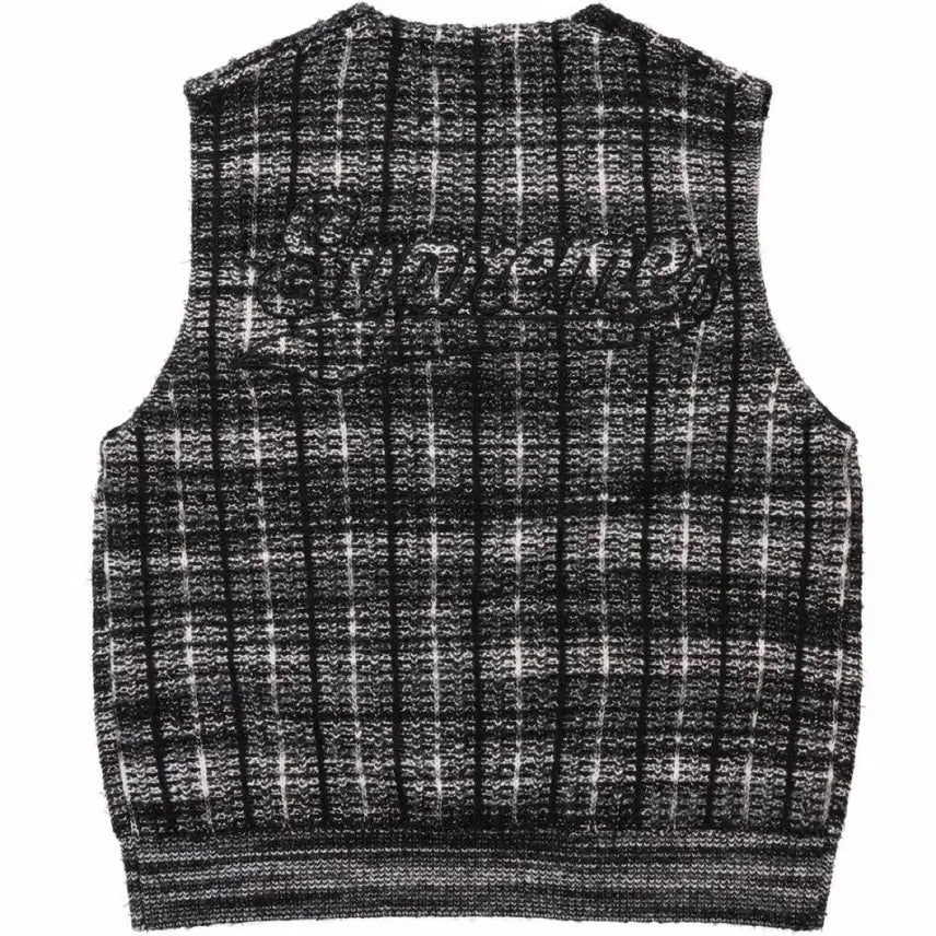 [BUNJANG] Supreme Speckle Zip-Up Sweater Vest - Black (M) / [M] 슈프림 스페클 집업 스웨터 베스트