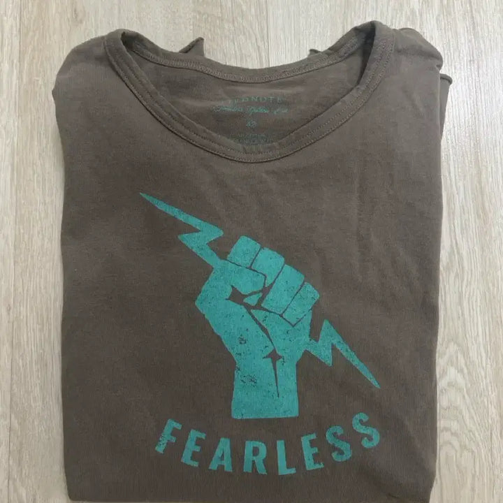 [BUNJANG] Bird Note Fearless T-Shirt Size 42 / 버드노트 FEARLESS 반팔