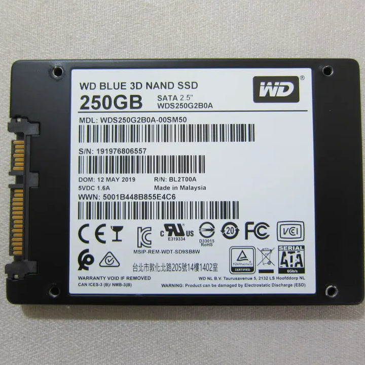 [BUNJANG] Western Digital WD Blue 3D SSD 250GB / Western Digital WD Blue 3D SSD 250G