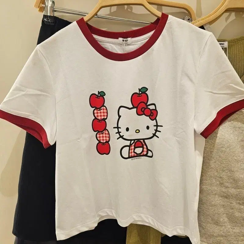 [BUNJANG] Sanrio Hello Kitty x SPAO Cotton T-Shirt Size S / 헬로키티 스파오 반팔티 사이즈S