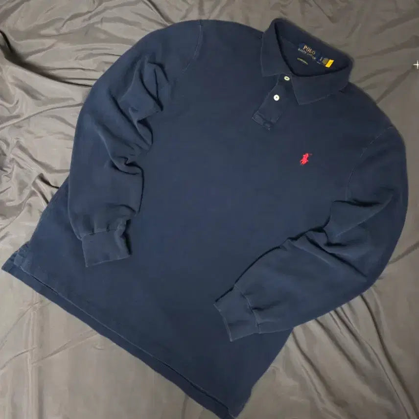 [BUNJANG] Polo Ralph Lauren Long Sleeve Collared Shirt Navy L / 폴로 랄프로렌 긴팔 카라티 네이비 L