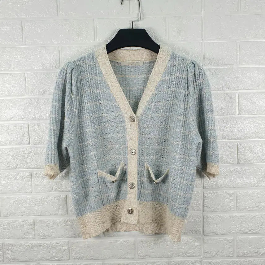 [BUNJANG] Kenneth Lady Short Sleeve Knit Cardigan / [55]케네스레이디 반팔 니트 가디건