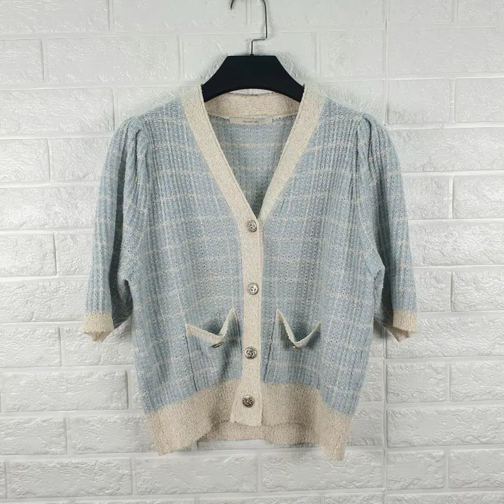 [BUNJANG] Kenneth Lady Short Sleeve Knit Cardigan / [55]케네스레이디 반팔 니트 가디건