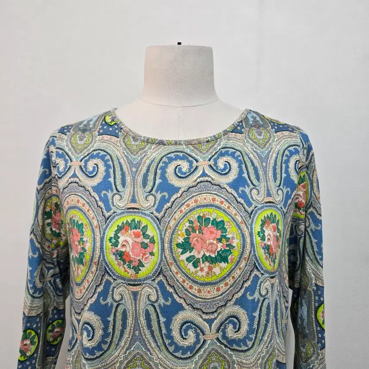 [BUNJANG] Oilily Paisley Pattern Cotton Long Dress / 오일릴리 페이즐리 패턴 코튼 롱 원피스