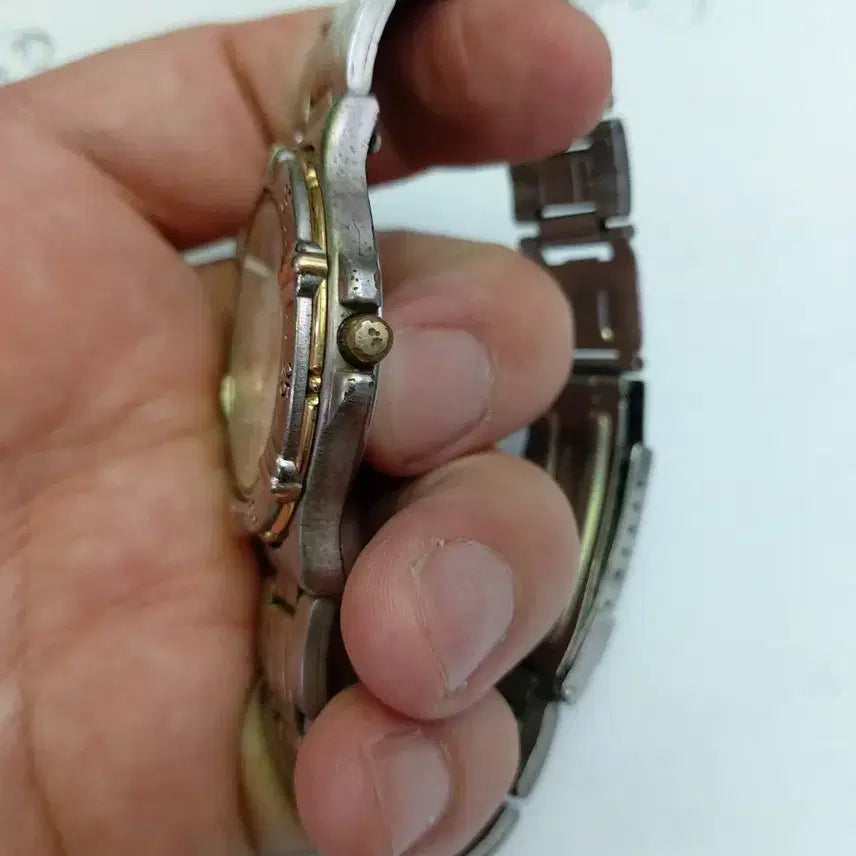[BUNJANG] FOSIL Silver Gold Combination Quartz Men&