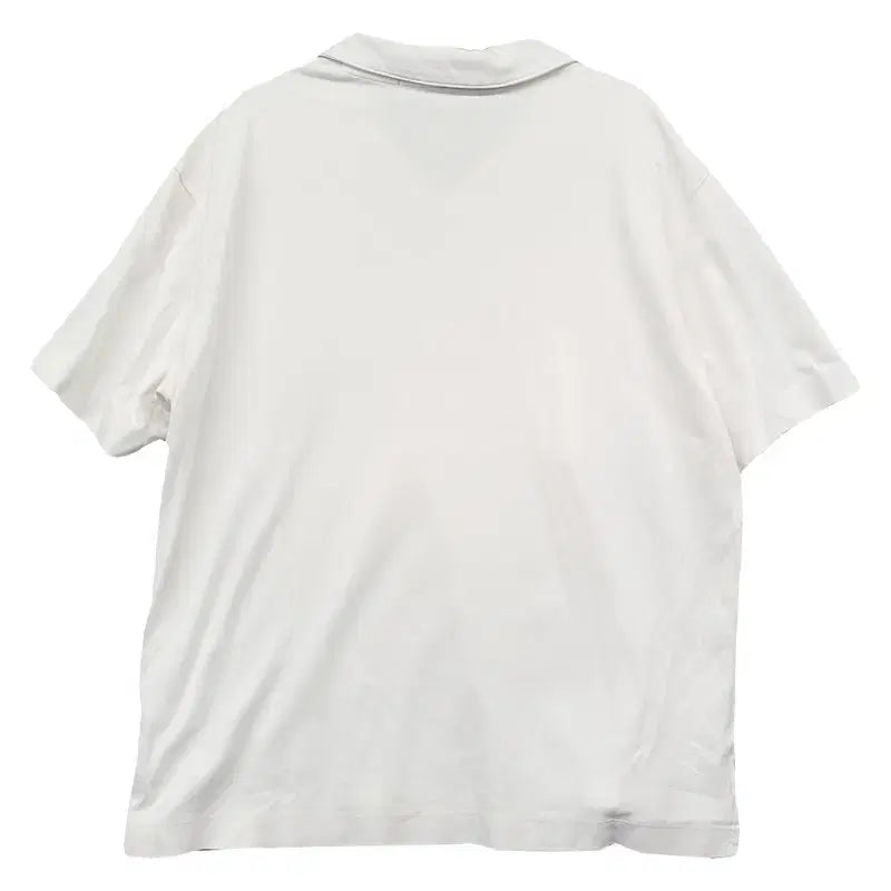 [BUNJANG] 8seconds White Short Sleeve Polo Shirt L / 에잇세컨즈 화이트 반팔 카라티 L