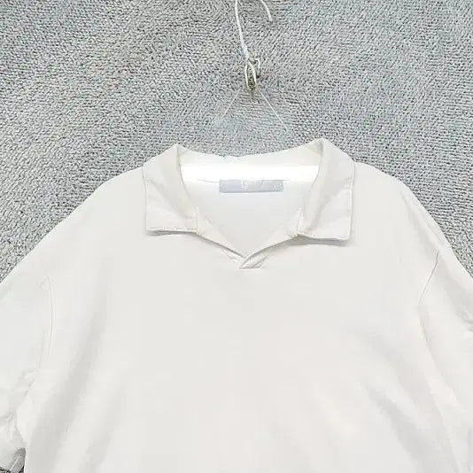[BUNJANG] 8seconds White Short Sleeve Polo Shirt L / 에잇세컨즈 화이트 반팔 카라티 L