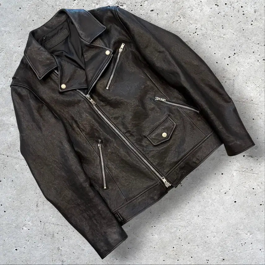 [BUNJANG] Noir Larmes Italian Lambskin Rider Jacket Black / [48] 느와르 라르메스 이태리 양가죽 라이더 자켓 블랙