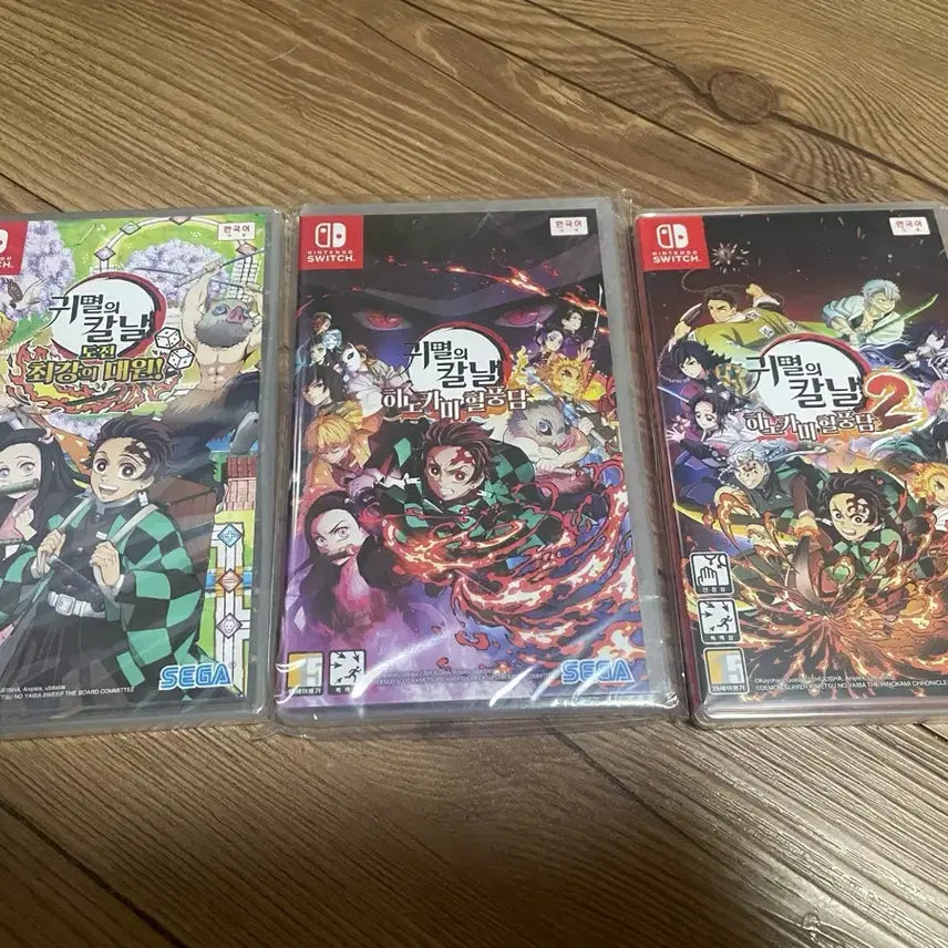 [BUNJANG] Nintendo Switch Demon Slayer Game Set (3 Titles, Sealed) / 전부 (미개봉) 닌텐도 스위치 귀멸의 칼날 게임 3종