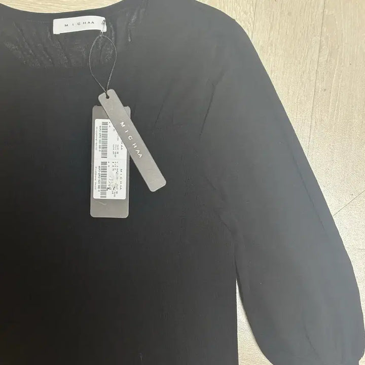 [BUNJANG] MICHAA Black Puff Sleeve Summer Knit / 미샤 블랙 퍼프 소매 여름 니트 5(6)
