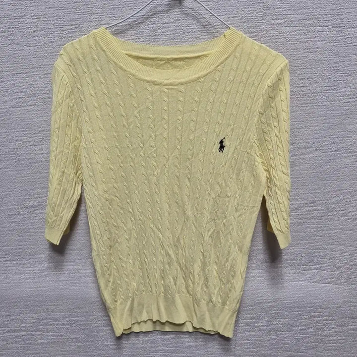 [BUNJANG] Cable Knit Short Sleeve T-Shirt / 아262 반팔 니트 티셔츠
