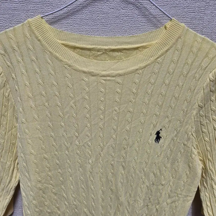 [BUNJANG] Cable Knit Short Sleeve T-Shirt / 아262 반팔 니트 티셔츠
