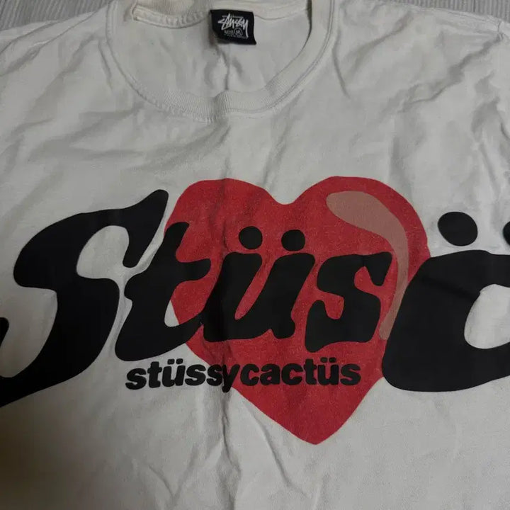 [BUNJANG] Stussy x CPFM Heart T-Shirt / 스투시 cpfm 하트 티셔츠