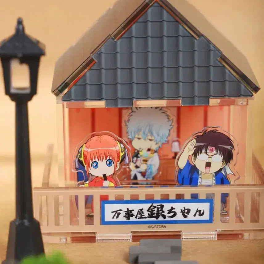 [BUNJANG] Gintama Yorozuya Gin-san Acrylic Diorama / 은혼 해결사 사무실 요로즈야 아크릴 디오라마