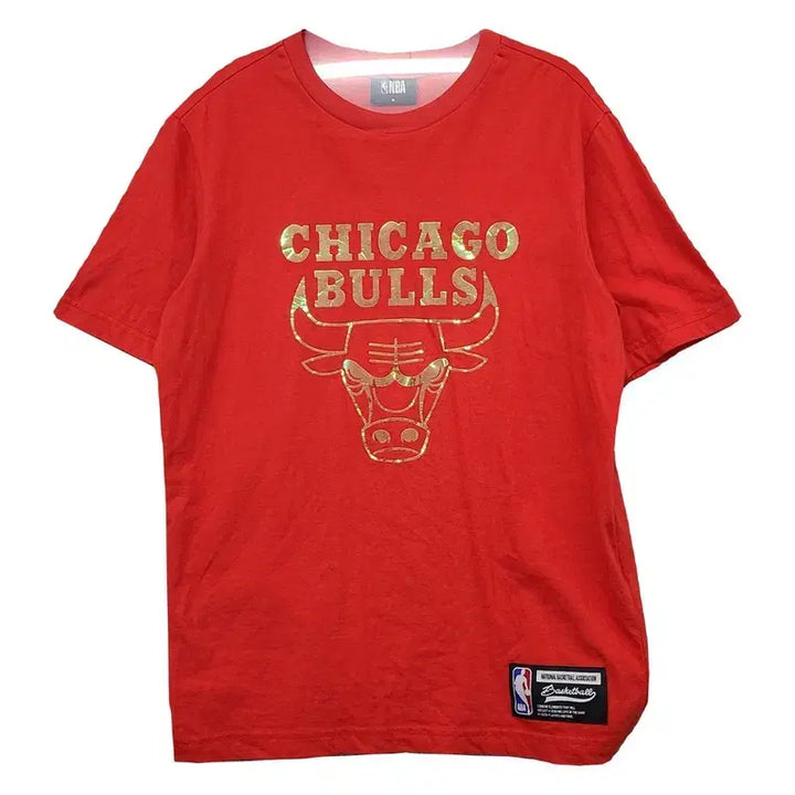 [BUNJANG] NBA Printing Red Short Sleeve T-Shirt Size S / 엔비에이 프린팅 레드 반팔티 S
