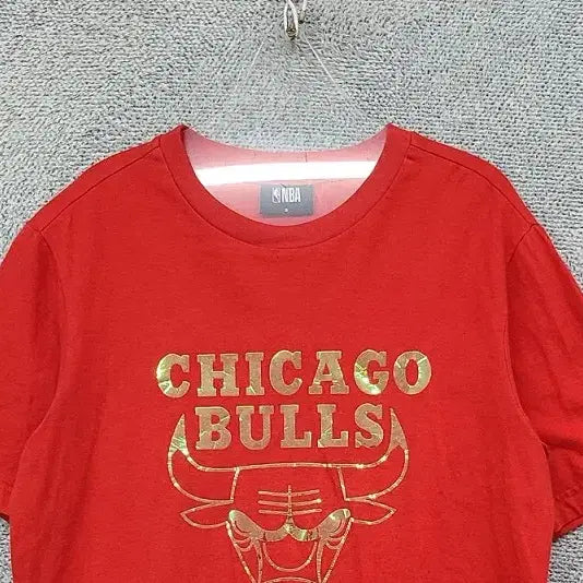 [BUNJANG] NBA Printing Red Short Sleeve T-Shirt Size S / 엔비에이 프린팅 레드 반팔티 S