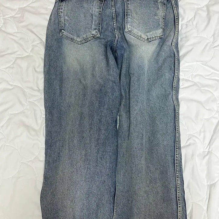 [BUNJANG] 9999 Archive Denim Pants + Linking Flower Keyring / 9999아카이브 데님 팬츠 + 키링