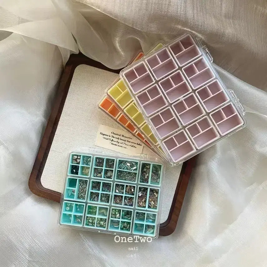 [BUNJANG] Nail Art Parts &amp; Beads Storage Organizer Box / 네일파츠 악세사리 비즈 보관함