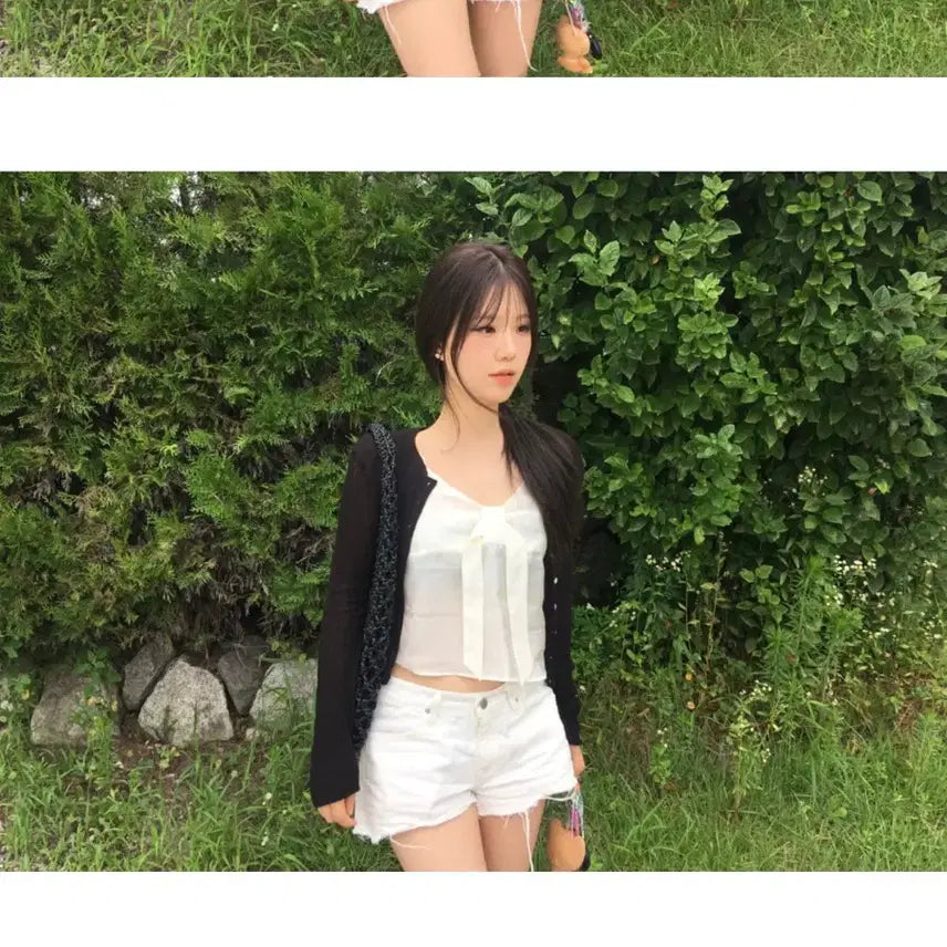 [BUNJANG] Our Cabinet Resort Satin Sleeveless Top / 아워캐비넷 resort satin sleeveless 슬리브리스