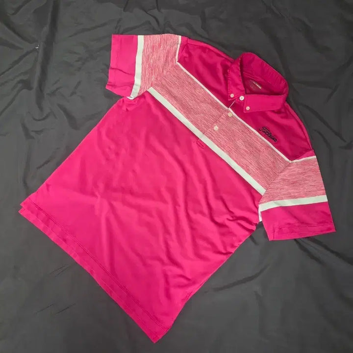 [BUNJANG] Titleist Golfwear Pink Short-Sleeve Polo Shirt L / 타이틀리스트 골프웨어 반팔 카라티 핑크 L  (2번)