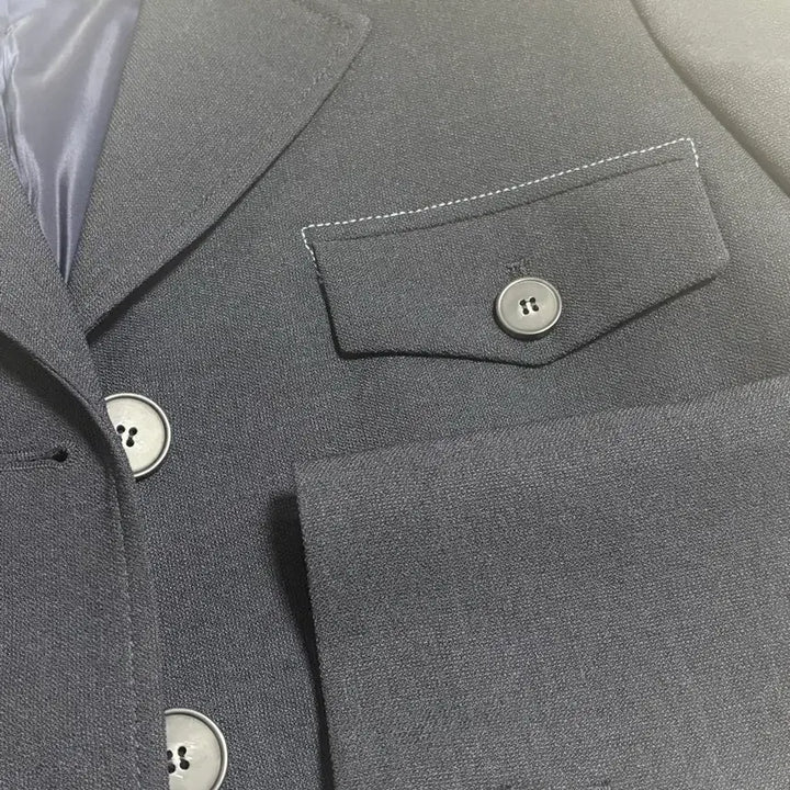 [BUNJANG] It Michaa Navy Cropped Jacket Size 55 / 잇미샤 네이비 크롭 자켓 55