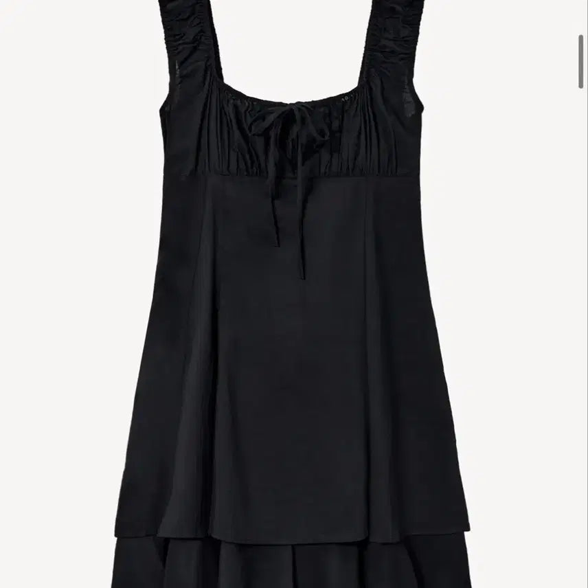 [BUNJANG] Lady Volume Mini Dress Black Small / (새상품) 레이디볼륨 미니 드레스 블랙 스몰 택O