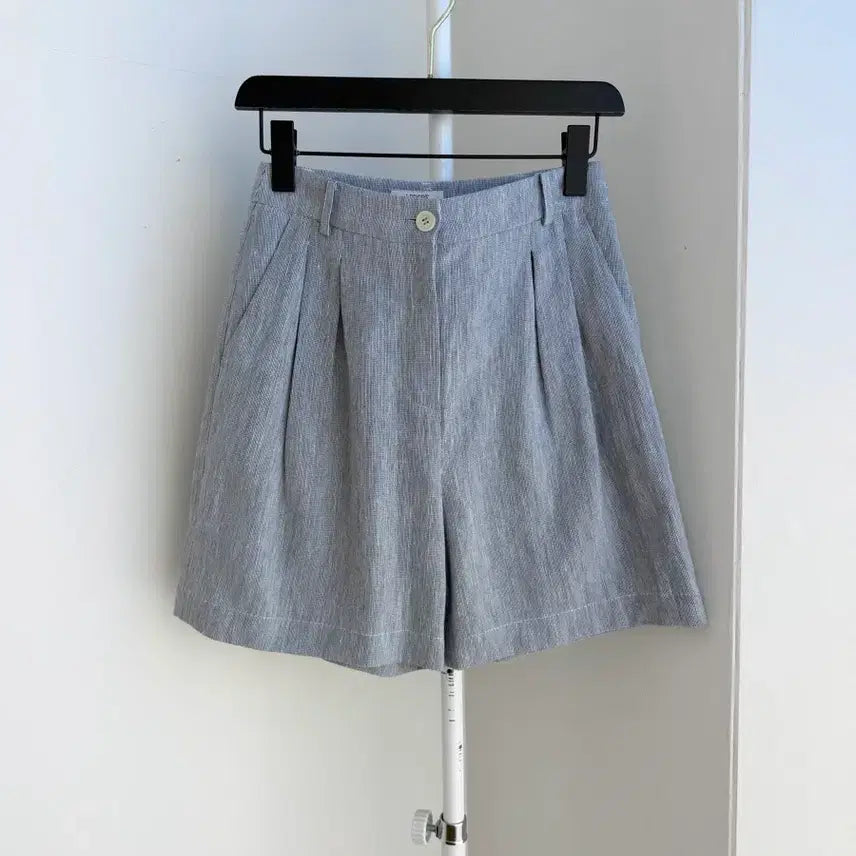[BUNJANG] LEROBE Linen Striped Half Pants / 교신안함)LEROBE 린넨 스트라이프 팬츠