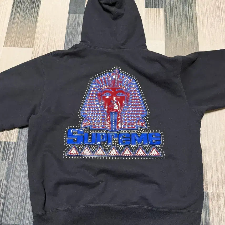 [BUNJANG] Supreme Pharaoh Studded Hoodie Black XL / 슈프림 파라오 스터드 후드 엑스라지