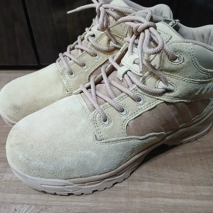 [BUNJANG] Black Yak YAK-501 6-Inch Beige Suede &amp; Mesh Safety Boots (270) / 베이지색 워커 부츠 안전화 6인치 270