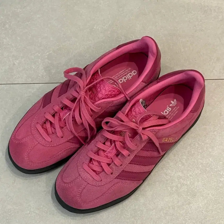 [BUNJANG] Adidas Gazelle Pink Suede Sneakers / 아디다스 가젤 핑크 스웨이드 운동화