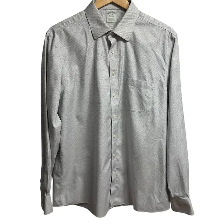 [BUNJANG] Brooks Brothers Milano Fit Check Long Sleeve Shirt / 브룩스브라더스 밀라노핏 체크 긴팔 셔츠 17-36(110) size