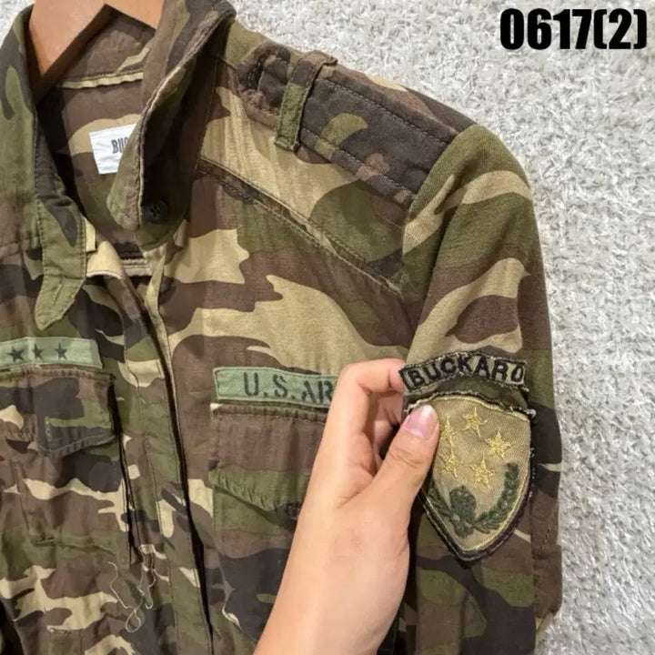 [BUNJANG] Buckaroo US ARMY Camouflage Field Jacket (Free Size) / Buckaroo US ARMY 카모플라주 야상 자켓 free