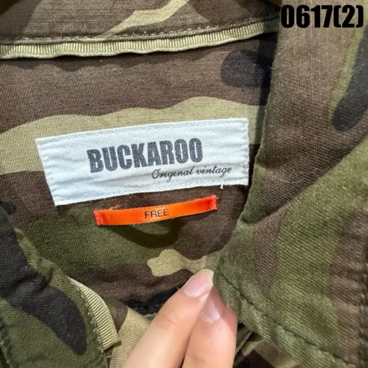 [BUNJANG] Buckaroo US ARMY Camouflage Field Jacket (Free Size) / Buckaroo US ARMY 카모플라주 야상 자켓 free