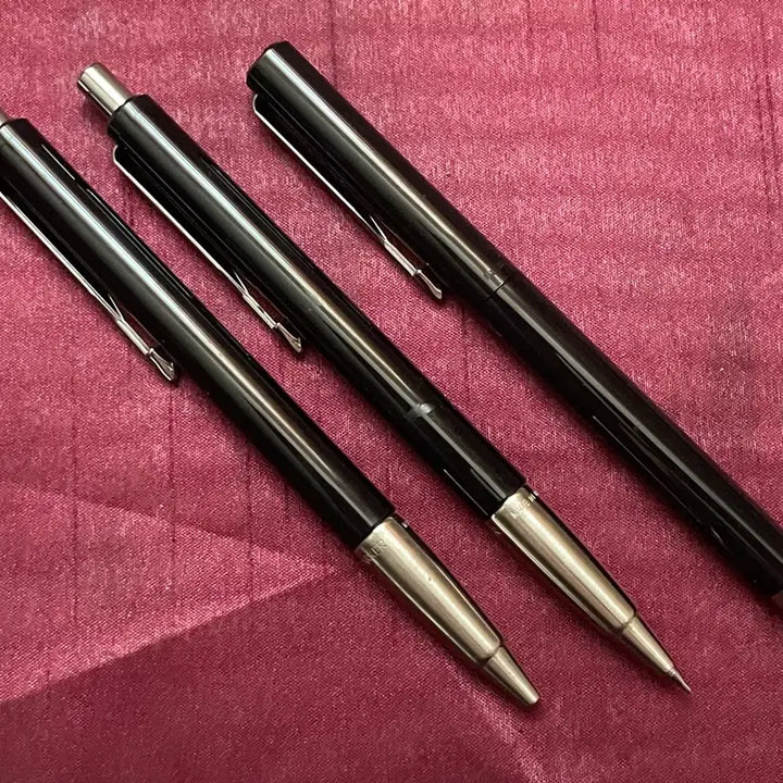 [BUNJANG] Parker Vector Black Fountain Pen (M Nib), Ballpoint Pen &amp; Mechanical Pencil Set / 파카 벡터 블랙 만년필 스테인레스 스틸 M닙 &amp; 볼펜 &amp; 펜슬