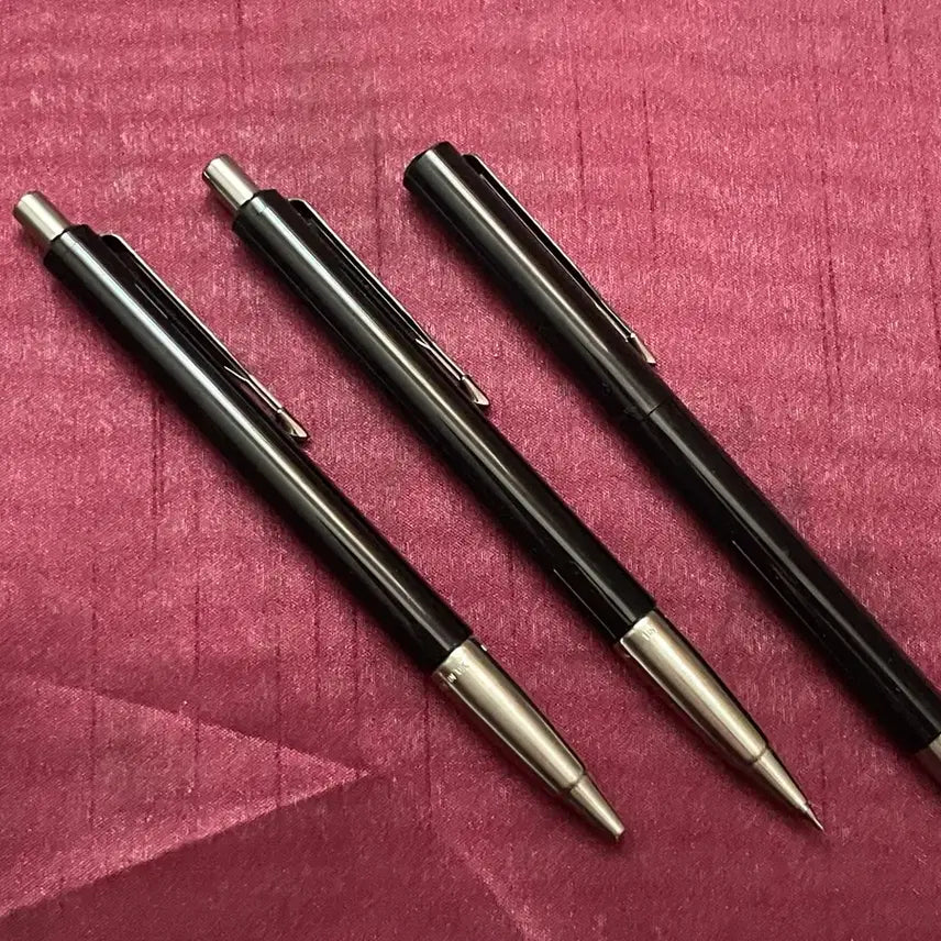 [BUNJANG] Parker Vector Black Fountain Pen (M Nib), Ballpoint Pen &amp; Mechanical Pencil Set / 파카 벡터 블랙 만년필 스테인레스 스틸 M닙 &amp; 볼펜 &amp; 펜슬