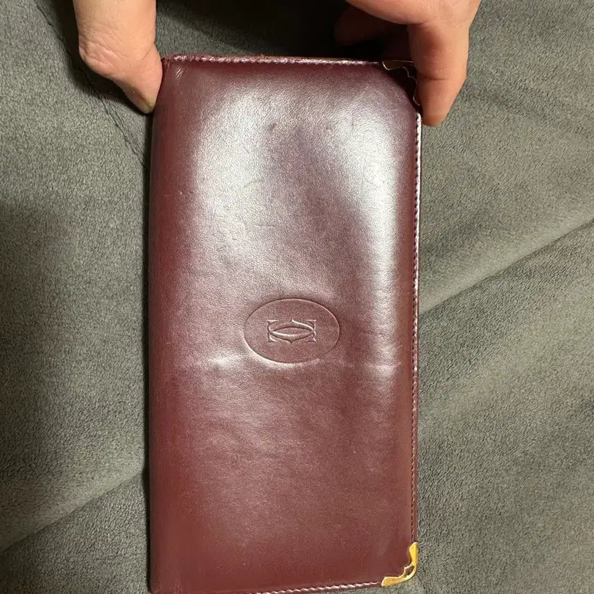 [BUNJANG] Cartier Must 2C Bi-Fold Wallet Burgundy / 빈티지) 까르띠에 머스트 2c 장지갑 버건디